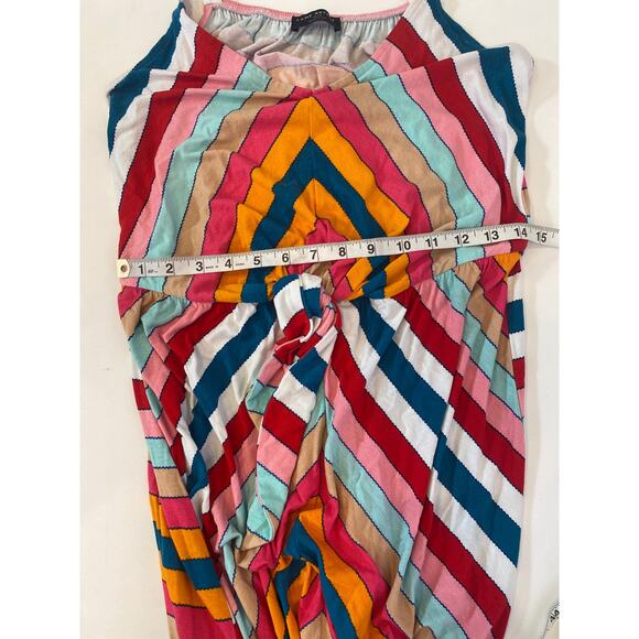 Lane Bryant Colorful Chevron Stripe Mid-Calf Sheath Dress EUC Sz 14/16 Knit - Picture 11 of 15